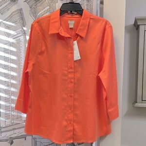 Chico's Bright Coral Blouse